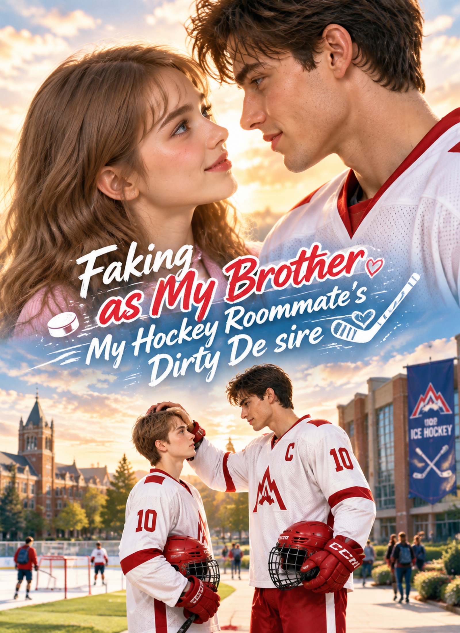 Cover of Faking as My Brother: My Hockey Roommate's Dirty Desire